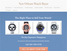 Tablet Screenshot of neworleanswatchbuyer.com